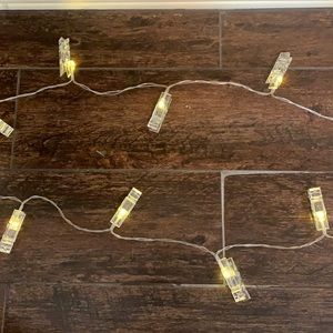 Set of 2 String lights (clothes hanger clips)